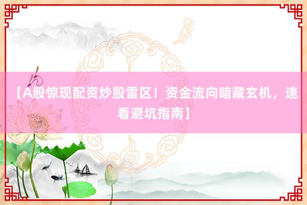 【A股惊现配资炒股雷区！资金流向暗藏玄机，速看避坑指南】