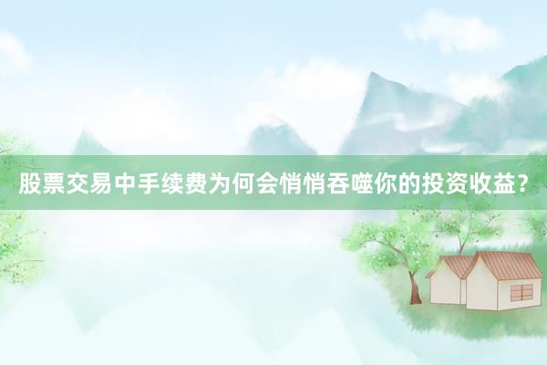 股票交易中手续费为何会悄悄吞噬你的投资收益？